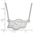 Sterling Silver Oklahoma State Small Logo Pendant Necklace Supply