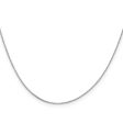 0.5mm 14K White Gold Solid Box Chain Necklace For Discount