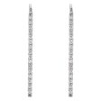 1.3 x 23mm Platinum 1 3 CTW (H-I, I1) Diamond Bar Earrings For Cheap