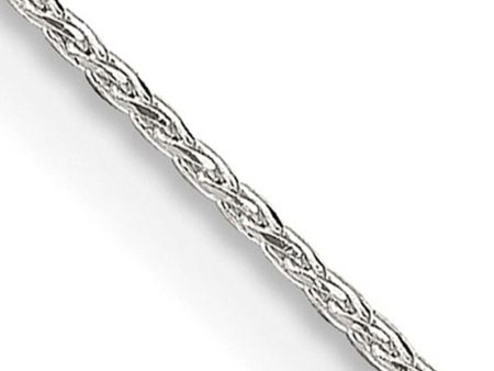 0.9mm Sterling Silver Diamond Cut Solid Round Spiga Chain Necklace Online