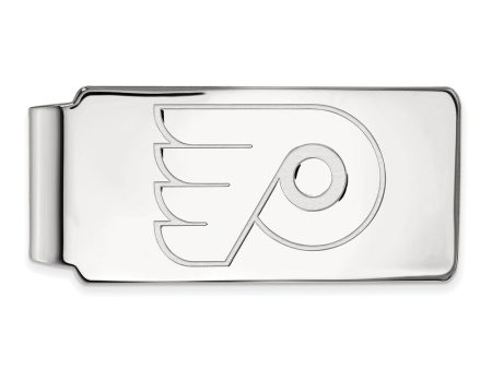 14k White Gold NHL Philadelphia Flyers Money Clip Online now