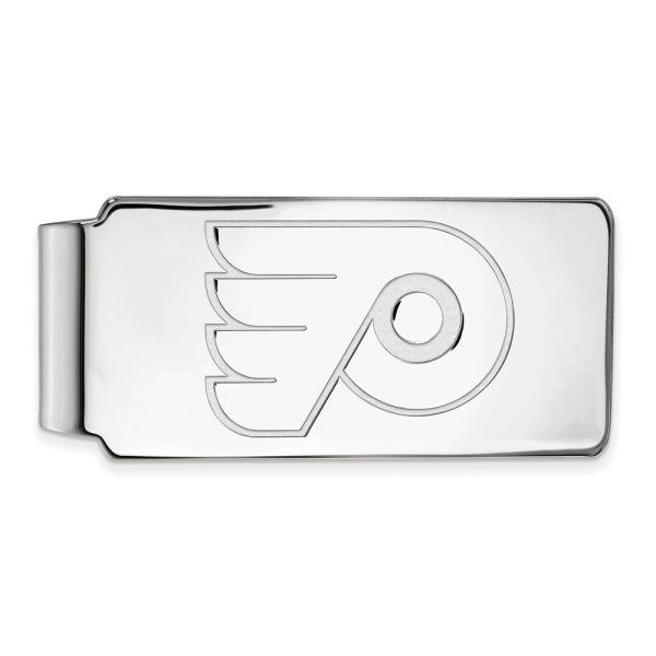 14k White Gold NHL Philadelphia Flyers Money Clip Online now