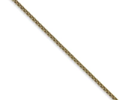 1.25mm 10K Yellow Gold Solid Spiga Chain Bracelet, 7 Inch For Discount