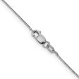 0.5mm 14K White Gold Solid Box Chain Necklace For Discount