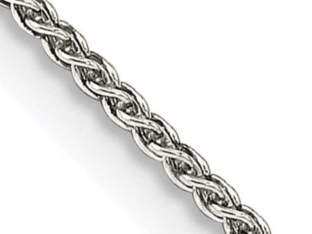 1.25mm, Sterling Silver Round Solid Spiga Chain Anklet For Cheap