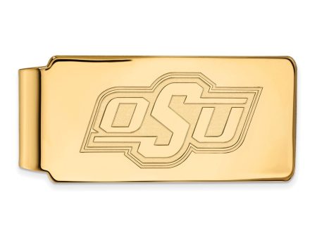 14k Gold Plated Silver Oklahoma State Money Clip Sale