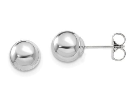 Sterling Silver Polished Hollow Ball Post Earrings, 6mm to 10mm Hot on Sale