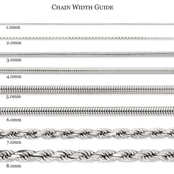 1.5mm Rhodium Plated Sterling Silver Solid D C Rope Chain Anklet Online Sale