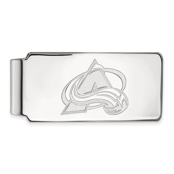 Sterling Silver NHL Colorado Avalanche Money Clip Online now