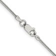 0.9mm Sterling Silver Diamond Cut Solid Round Spiga Chain Necklace Online