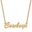 14k Gold Plated Silver Oklahoma State Medium Pendant Necklace Online