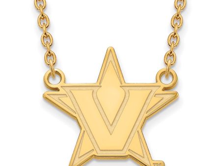 10k Yellow Gold Vanderbilt U Large Pendant Necklace Online Hot Sale