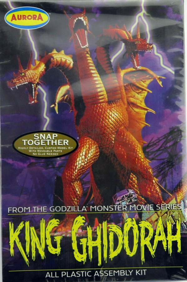 GODZILLA: KING GHIDORAH - MODEL KIT-AURORA-6802-OPEN BOX on Sale